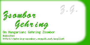 zsombor gehring business card